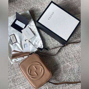 GUCCI SOHO SMALL LEATHER DISCO BAG
